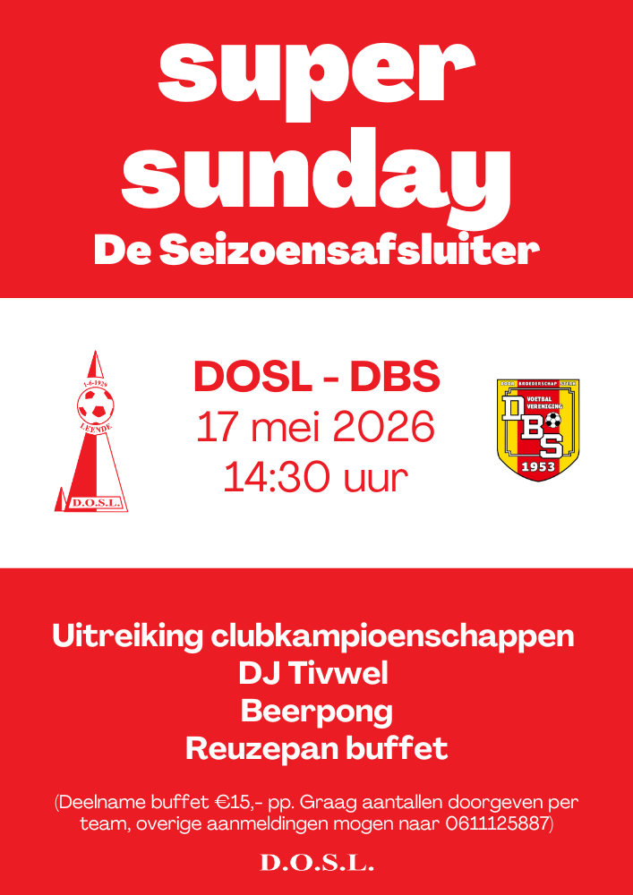 Super Sunday 17 mei